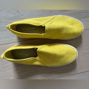 Everlane Forever slip-on sneaker, Citrus, size 10